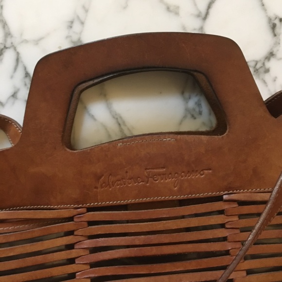Vintage Salvatore Ferragamo Leather Bag - Picture 3 of 4